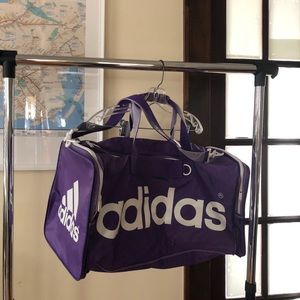 Purple Adidas Duffel -Retro